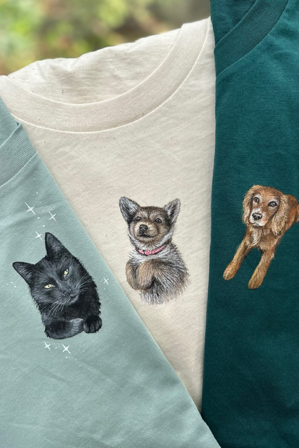 Custom PET Portrait shops Crewneck Sweatshirt