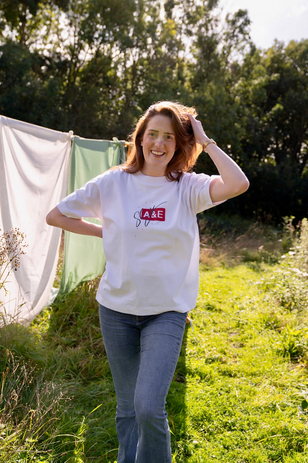 Slay & E Oversized Tee, in collaboration with Maddy Lucy Dann, for Doctors Without Borders