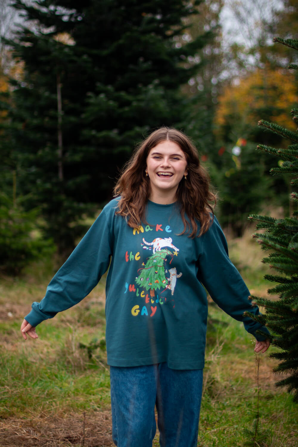 Make the Yuletide gay, Oversized charity top, with Katie Budenberg, for AKT