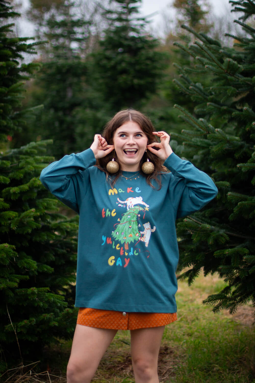 Make the Yuletide gay, Oversized charity top, with Katie Budenberg, for AKT