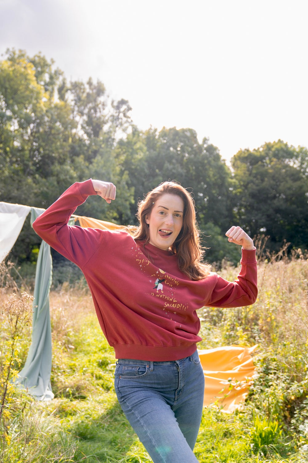 ‘Is nothing sacred?’, oversized sweater, with Maddy Lucy Dann, for Doctors Without Borders