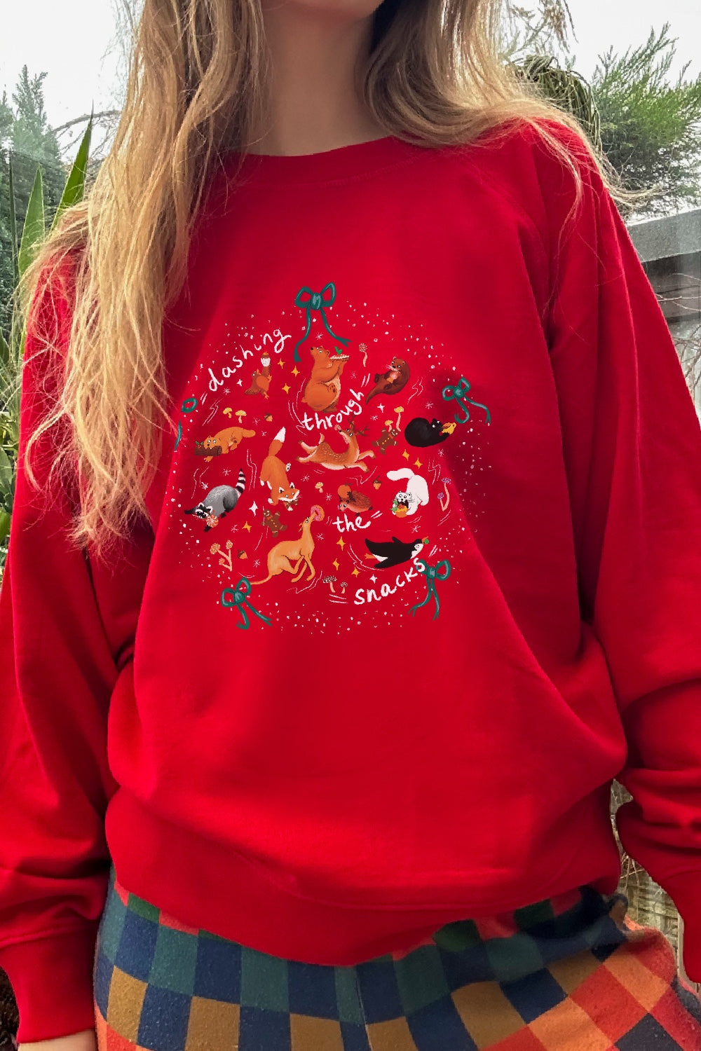 Dashing through the snacks Christmas Sweater