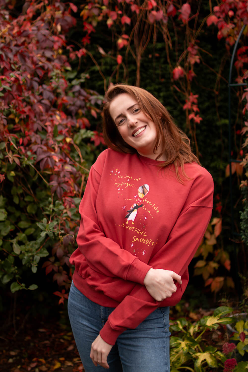 ‘Is nothing sacred?’, oversized sweater, with Maddy Lucy Dann, for Doctors Without Borders