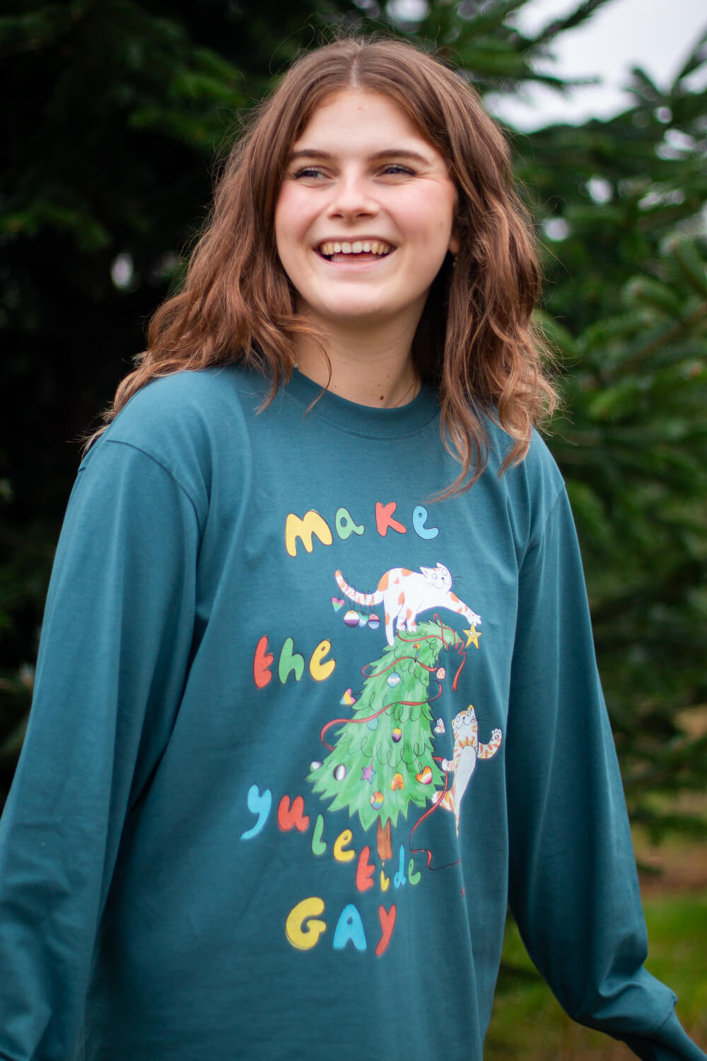 Make the Yuletide gay, Oversized charity top, with Katie Budenberg, for AKT