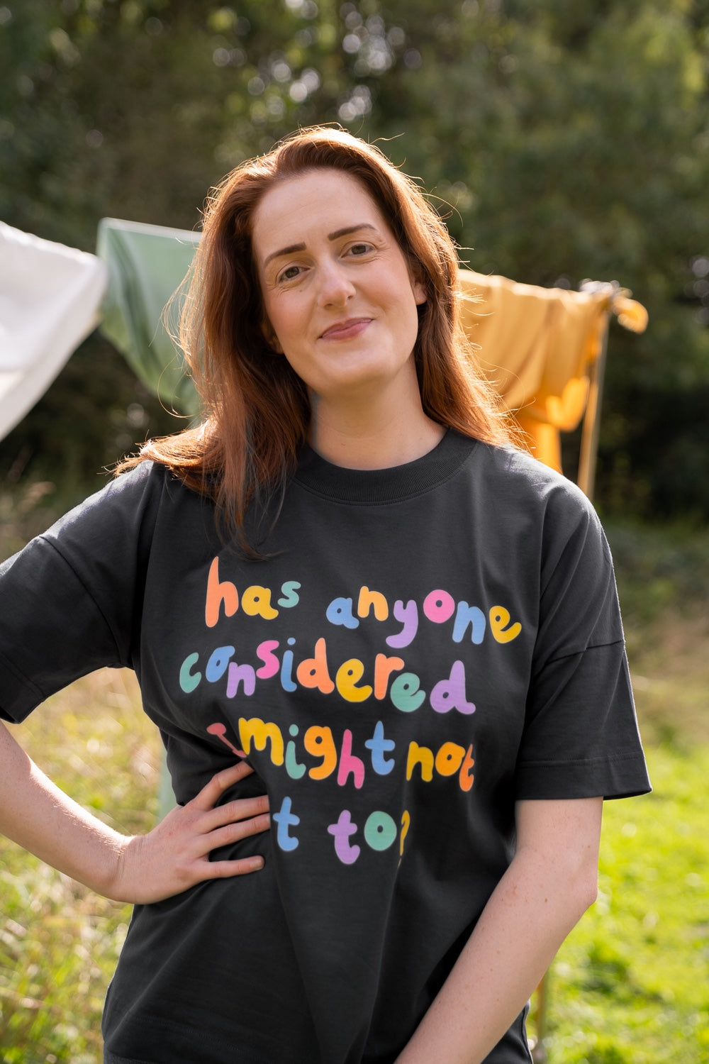 Has anyone considered I might not want to? Oversized Tee, in collaboration with Maddy Lucy Dann, for Doctors Without Borders