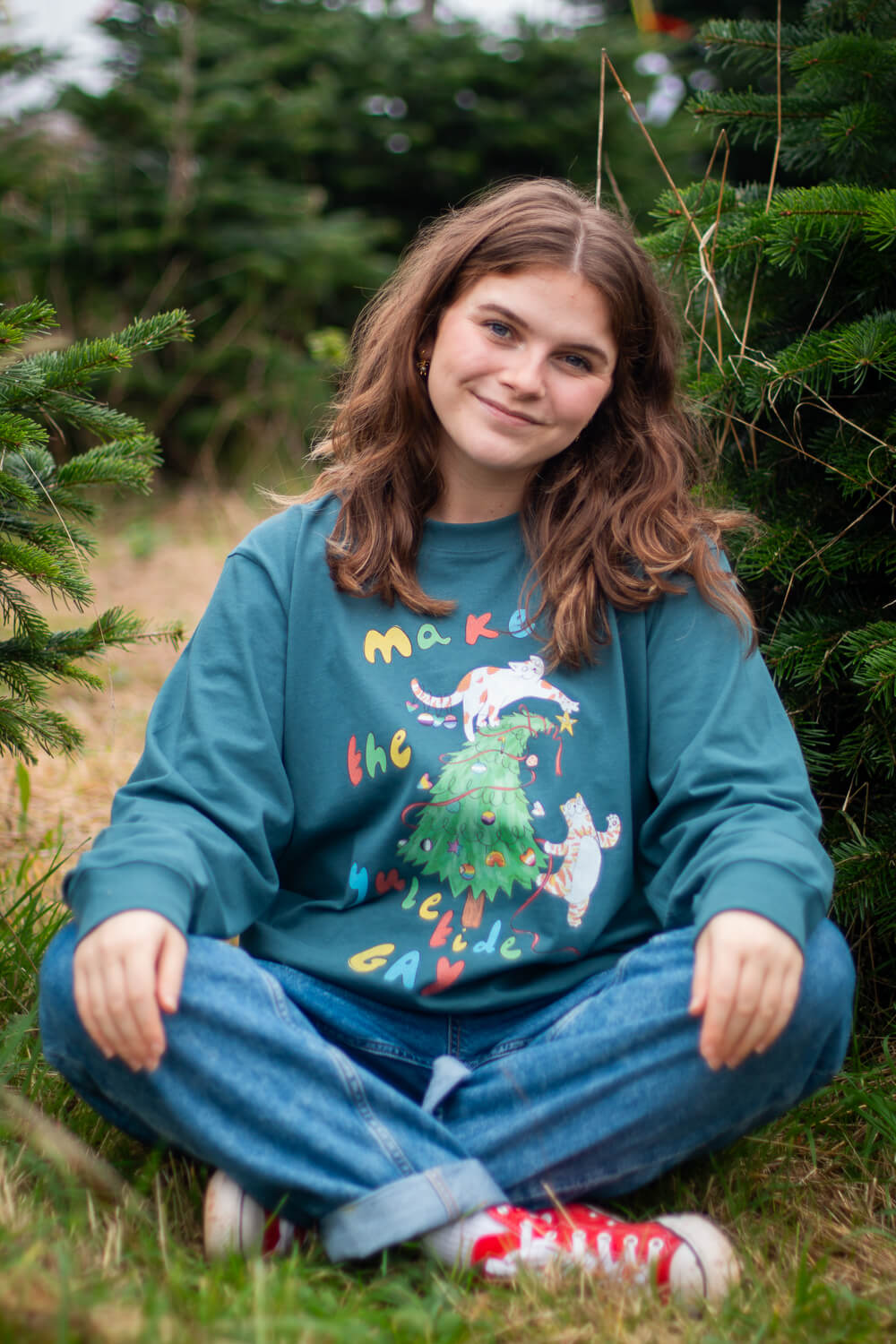 Make the Yuletide gay, Oversized charity top, with Katie Budenberg, for AKT