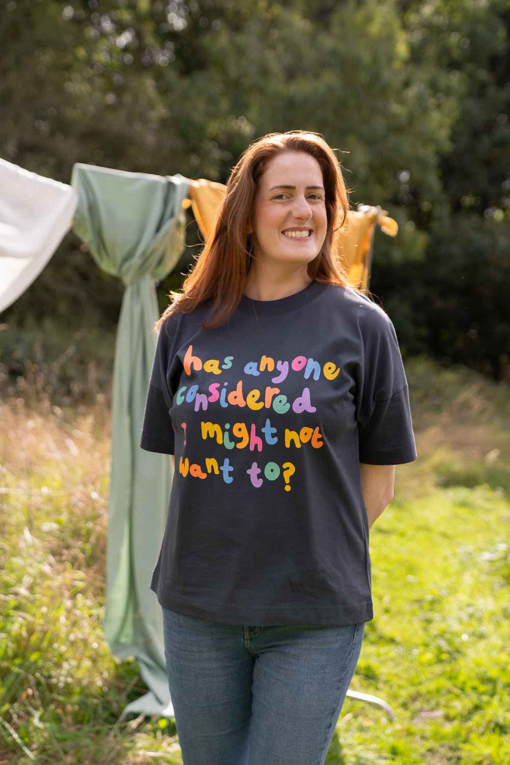 Has anyone considered I might not want to? Oversized Tee, in collaboration with Maddy Lucy Dann, for Doctors Without Borders