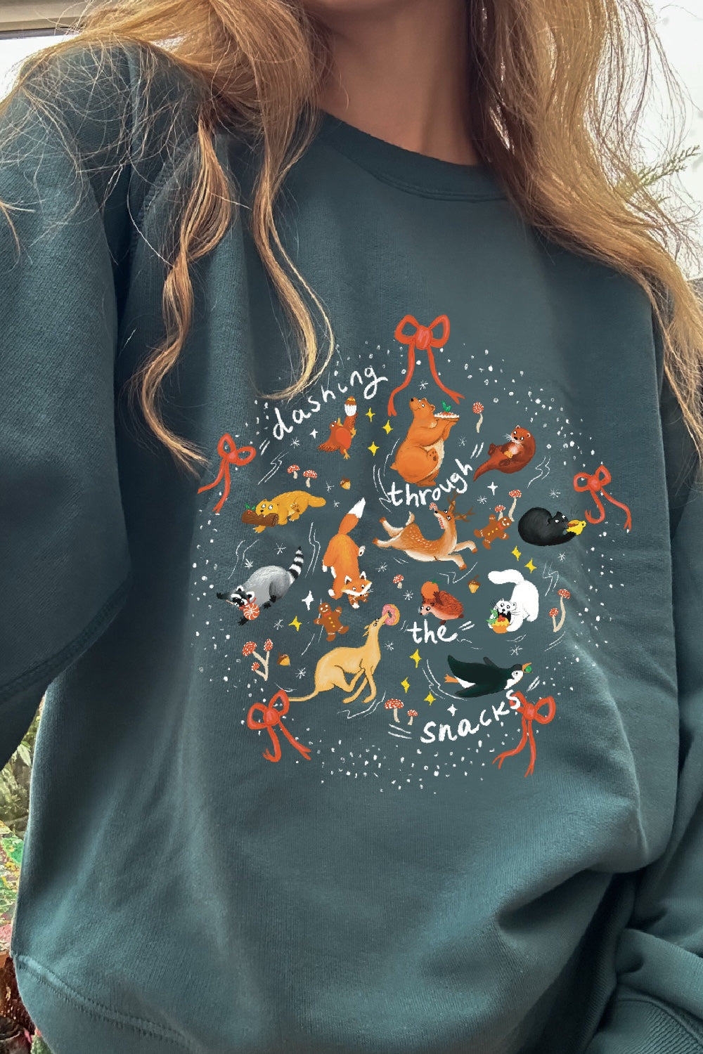 Dashing through the snacks Christmas Sweater