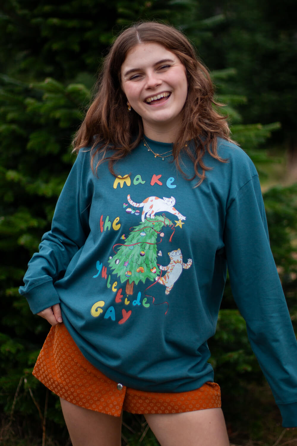 Make the Yuletide gay, Oversized charity top, with Katie Budenberg, for AKT