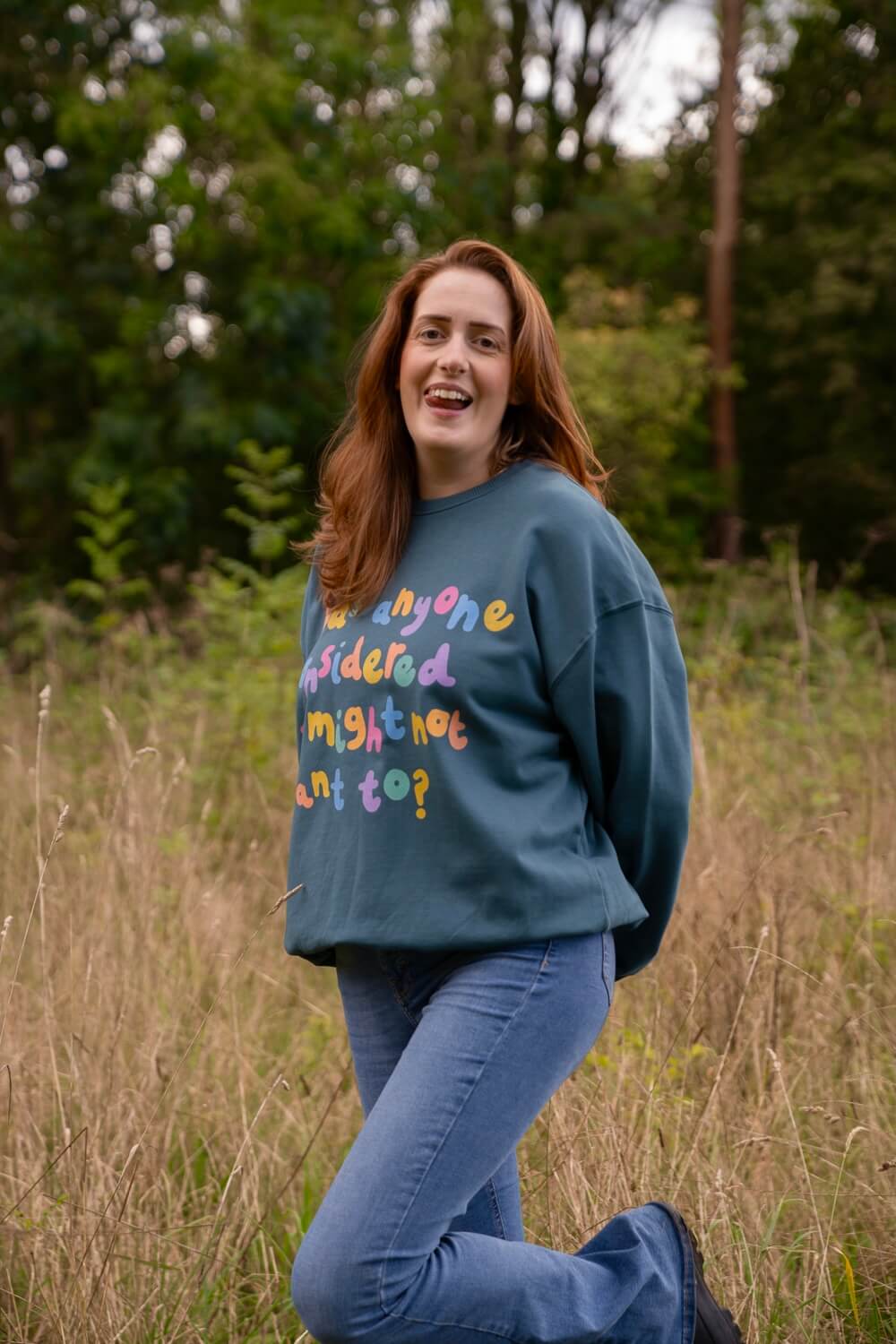 I might not want to, Oversized Sweater, with Maddy Lucy Dann, for Doctors Without Borders