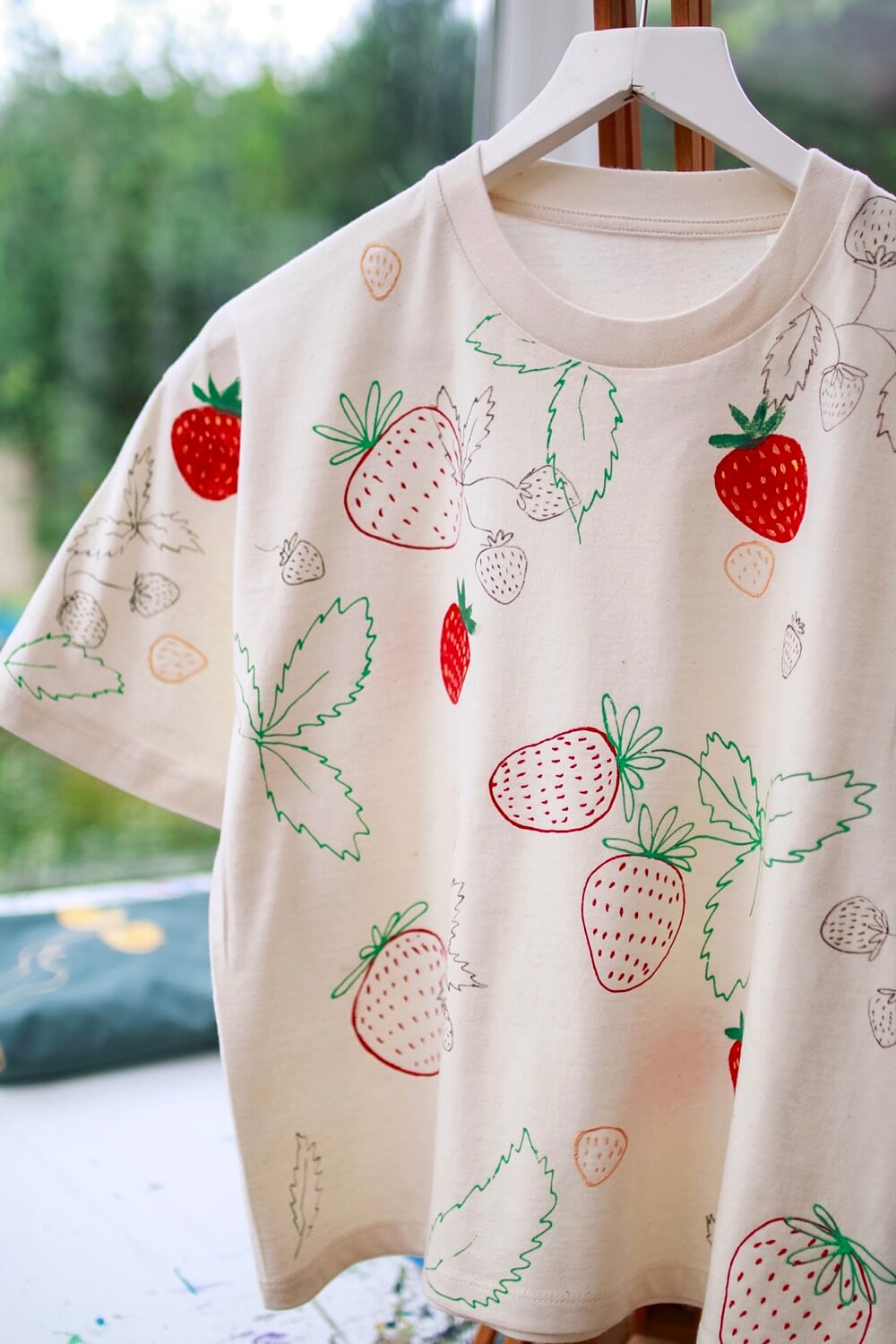 Hand Painted Strawberry Medley Limited Edition Painted Upcycle