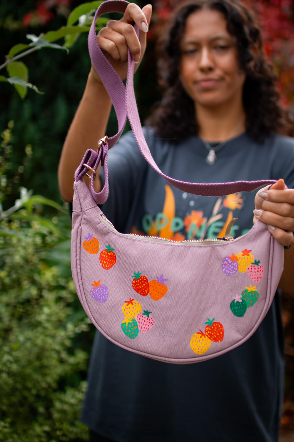 Hand Painted Strawberries Bag (UK only)