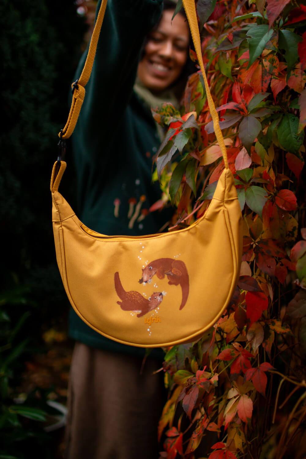 Hand Painted Otters Bag (UK only)